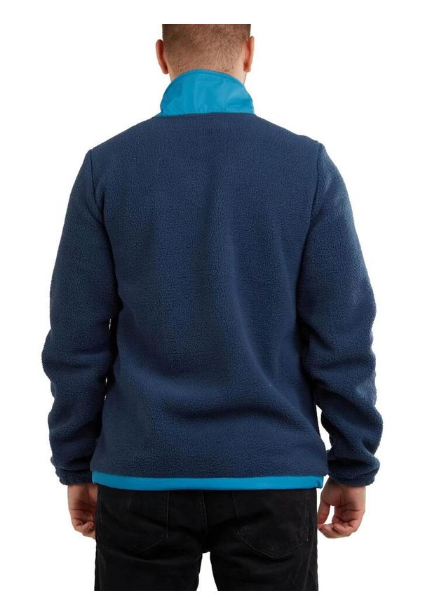 FUNDANGO - Sweter polarowy męski Fundango Haven Hybrid. Kolor: niebieski. Materiał: polar. Sport: turystyka piesza