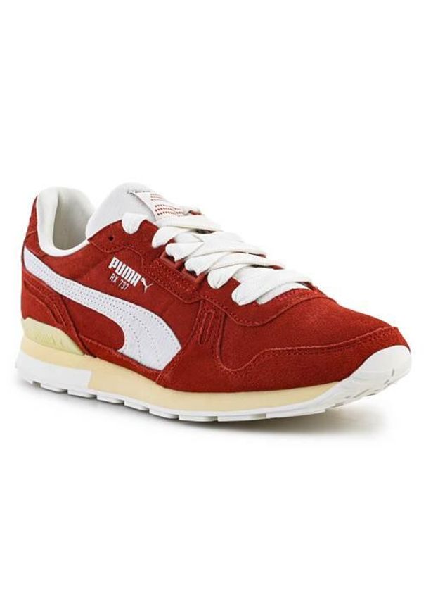 Buty do chodzenia męskie Puma Rx 737 Echo Summit. Zapięcie: sznurówki. Kolor: czerwony, wielokolorowy, biały. Materiał: zamsz, materiał, skóra, tkanina, syntetyk. Szerokość cholewki: normalna. Sport: turystyka piesza