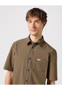 Wrangler - WRANGLER SS 1 PKT SHIRT MĘSKA KOSZULA W KRATĘ DIJON 112350483 #6