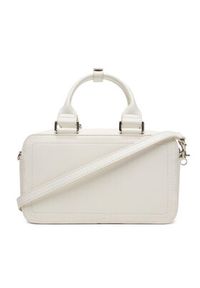 Calvin Klein Torebka Bold Ck Bauletto Crossbody LV04F3411G Biały. Kolor: biały. Materiał: skórzane #6
