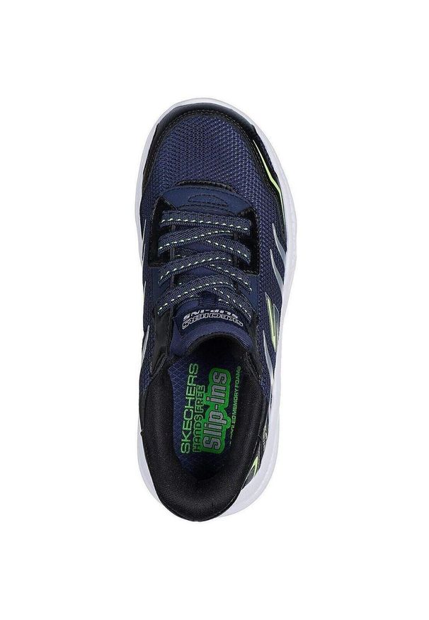 skechers - Adidasy Skechers Meteor-lgih, Dzieci. Kolor: niebieski. Materiał: materiał. Model: Skechers Sport. Sport: turystyka piesza