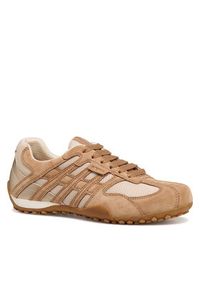 Geox Sneakersy D Snake Original D65B0A 01422 C1056 Beżowy. Kolor: beżowy. Materiał: zamsz, skóra #4