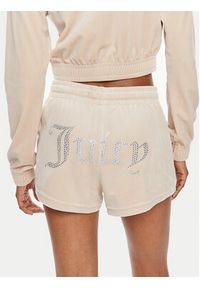 Juicy Couture Szorty sportowe Tamia JCWH121001 Beżowy Regular Fit. Kolor: beżowy. Materiał: syntetyk #4