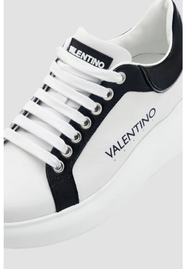 Valentino by Mario Valentino - VALENTINO Białe sneakersy damskie Bounce S Sneaker Lace-up, Rozmiar 37. Kolor: biały