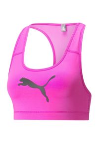 Stanik damski Puma Mid Impact 4Keeps Bra Deep. Kolor: różowy. Sport: fitness #1