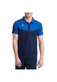 ERIMA - Polo Erima Squad. Typ kołnierza: polo. Kolor: niebieski. Materiał: materiał. Sport: tenis, piłka nożna #1
