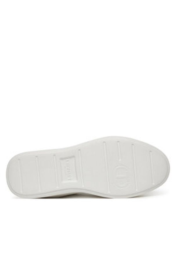 TwinSet - TWINSET Sneakersy 251TCP042 Biały. Kolor: biały. Materiał: skóra