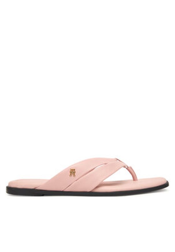 TOMMY HILFIGER - Tommy Hilfiger Japonki FW0FW09216 Różowy. Kolor: różowy. Materiał: skóra