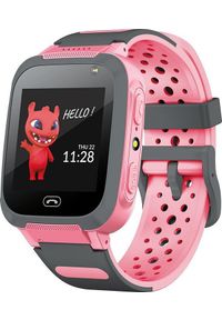 Smartwatch MaxLife MXKW-310 Czarno-różowy (OEM0300479). Rodzaj zegarka: smartwatch. Kolor: różowy, czarny, wielokolorowy
