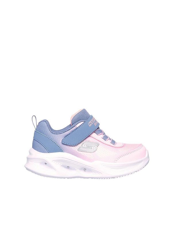 skechers - Buty sportowe dziecięce Skechers S Lights Sola LED. Okazja: na co dzień. Kolor: wielokolorowy, fioletowy, biały