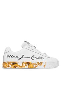 Versace Jeans Couture Sneakersy 80VA3SKL ZPB79 G03 Biały. Kolor: biały. Materiał: skóra #1