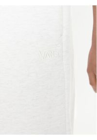 Vans Spodnie dresowe Elevated VN000G9R Biały Regular Fit. Kolor: biały. Materiał: bawełna #5