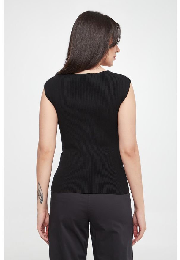 Marella - Top damski prążkowany Mosella MARELLA. Materiał: prążkowany
