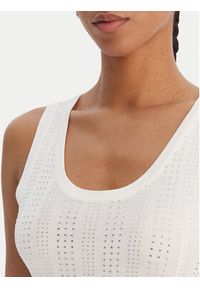Fracomina Top FR26ST4005K524R9 Écru Slim Fit. Kolor: kremowy. Materiał: wiskoza #2