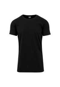 Urban Classics - Koszulka Urban Classic pleat raglan. Kolor: czarny. Długość rękawa: raglanowy rękaw #1