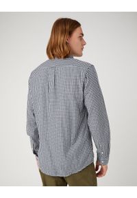 Wrangler - WRANGLER MĘSKA KOSZULA LS 1 PKT BUTTON DOWN NAVY 112345377 W5B1011976. Typ kołnierza: button down #5