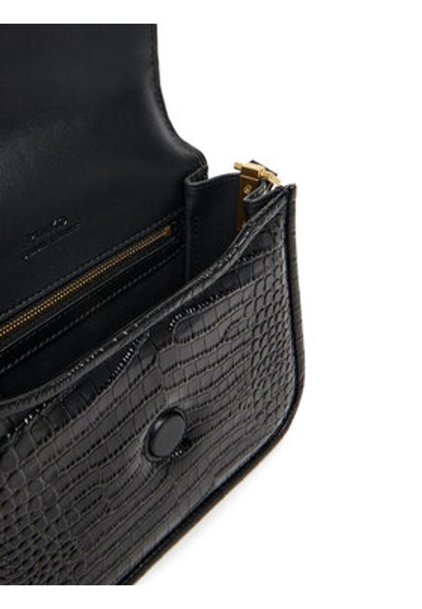 Pinko - PINKO Torebka Love Box Bag Fl Mini AI 25-26 PLTT 104297 A2OH Czarny. Kolor: czarny. Materiał: skórzane