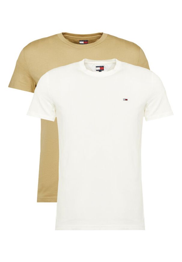 Tommy Jeans Komplet 2 t-shirtów DM0DM20687 Kolorowy Slim Fit. Materiał: bawełna. Wzór: kolorowy