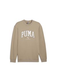 Puma - Męska bluza PUMA SQUAD PUMA Oak Branch Beige. Kolor: beżowy. Materiał: guma, zamsz. Wzór: aplikacja