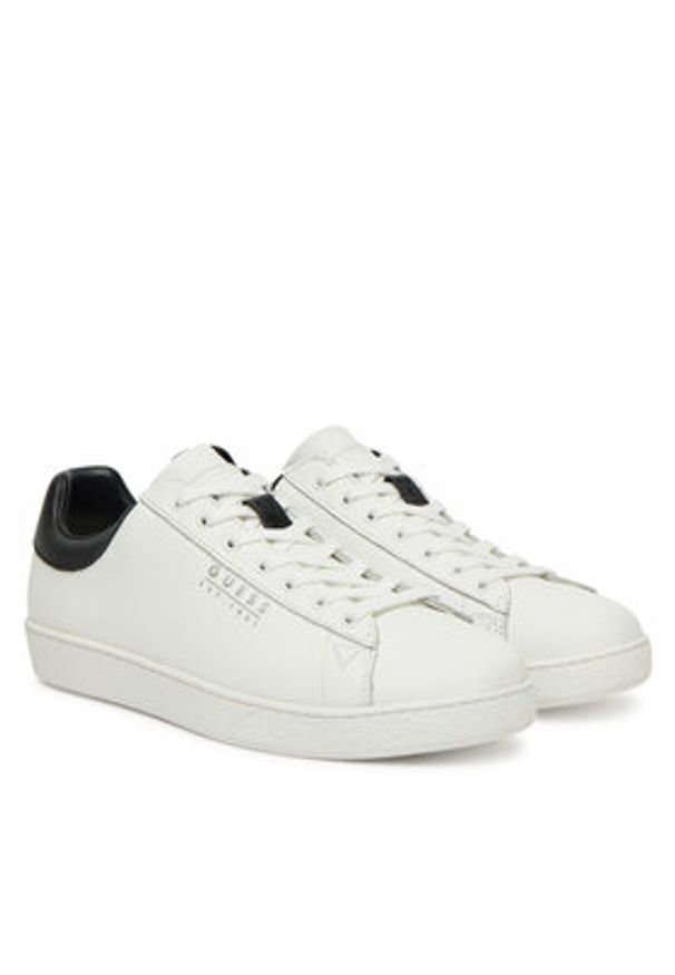 Guess Sneakersy FMTNOL FAB12 Biały. Kolor: biały. Materiał: skóra