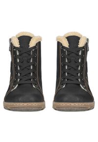 Rieker Trzewiki Z0121-00 Czarny. Kolor: czarny. Materiał: materiał #6