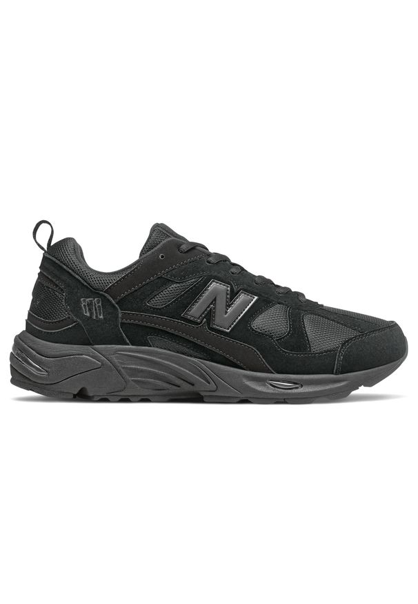 Buty unisex New Balance CM878XL – czarne. Kolor: czarny. Materiał: zamsz, guma. Szerokość cholewki: normalna