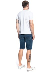 Mustang - MUSTANG Chicago Short DENIM BLUE 1005417 5000 312. Materiał: denim