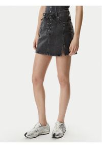 Karl Lagerfeld Jeans Spódnica jeansowa B2W12021 Czarny Regular Fit. Kolor: czarny. Materiał: bawełna #1