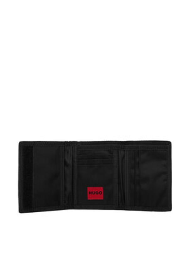 Hugo - HUGO Portfel 50558548 Czarny. Kolor: czarny. Materiał: materiał