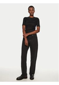 IVY & OAK - IVY OAK T-Shirt Kristin IO1100X2351 Czarny Slim Fit. Kolor: czarny. Materiał: bawełna #4