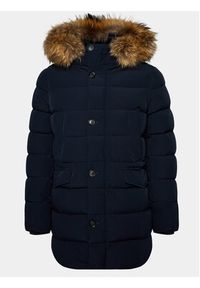 Hetrego - Hetregó Kurtka puchowa Parker 8K436M 23WU07 Granatowy Regular Fit. Kolor: niebieski. Materiał: puch, syntetyk #4