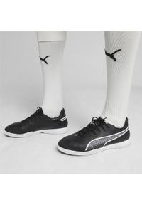 Puma - Buty piłkarskie męskie PUMA King Pro It. Zapięcie: sznurówki. Kolor: biały, czarny, wielokolorowy. Materiał: skóra, materiał. Szerokość cholewki: normalna. Sport: piłka nożna