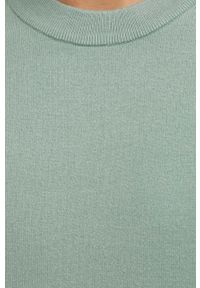 Samsoe & Samsoe - Samsoe Samsoe sweter męski kolor zielony. Okazja: na co dzień. Kolor: zielony. Materiał: materiał, wiskoza. Długość rękawa: długi rękaw. Długość: długie. Styl: casual #3
