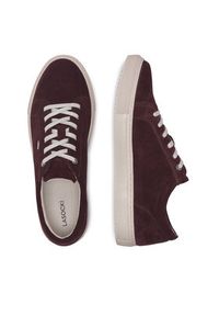 Lasocki Sneakersy TOSTO-01 MI24 Bordowy. Kolor: czerwony. Materiał: zamsz, skóra