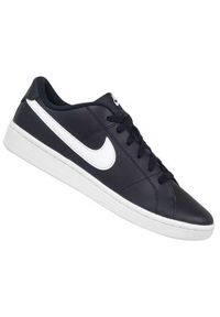 Buty do chodzenia męskie Nike Court Royale 2 Low. Zapięcie: sznurówki. Kolor: czarny. Materiał: skóra, syntetyk, tkanina, materiał. Szerokość cholewki: normalna. Model: Nike Court. Sport: turystyka piesza