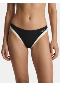 Karl Lagerfeld - KARL LAGERFELD Dół od bikini B2W46023 Czarny. Kolor: czarny. Materiał: syntetyk #1