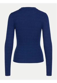 Pieces Sweter Crista 17115047 Niebieski Slim Fit. Kolor: niebieski. Materiał: syntetyk #7