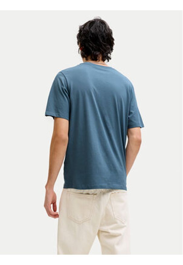 Jack & Jones T-Shirt Corp 12151955 Niebieski Regular Fit. Kolor: niebieski. Materiał: bawełna