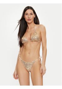 Guess Dół od bikini E3GO02 KBMV0 Złoty. Kolor: złoty. Materiał: syntetyk #4