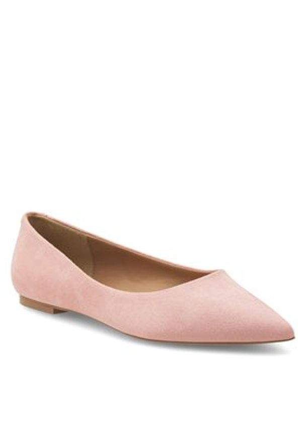 Nine West Baleriny WFA2622-1 Różowy. Kolor: różowy. Materiał: materiał