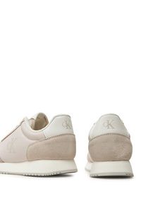 Calvin Klein Sneakersy Runner Laceup Low Mg Mix YW0YW01615 Beżowy. Kolor: beżowy. Materiał: materiał #6