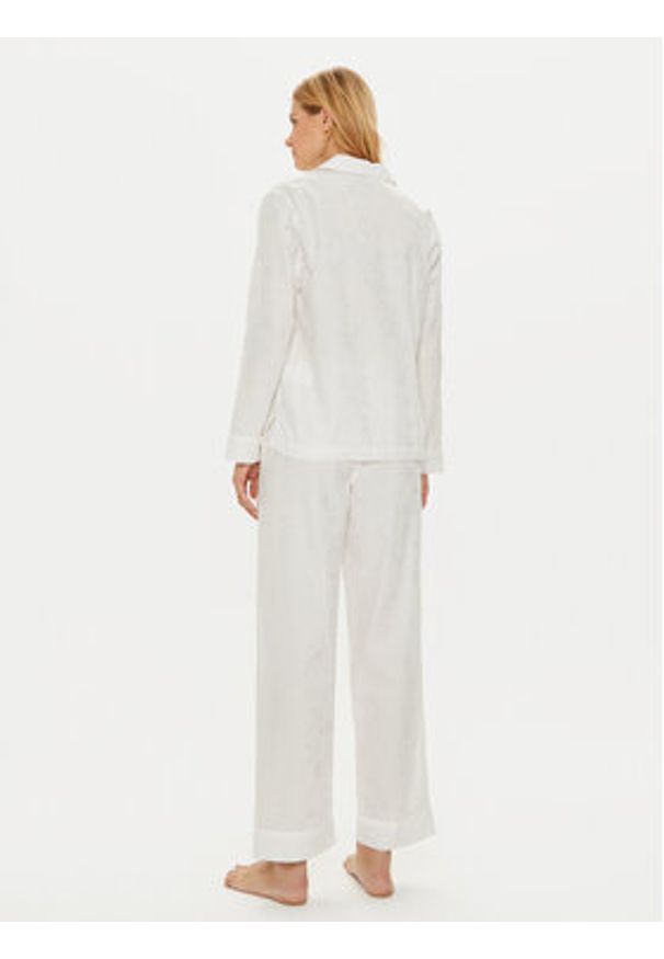 Lauren Ralph Lauren - LAUREN RALPH LAUREN Piżama 2 Pc Garment ILN92366 Écru Regular Fit. Materiał: bawełna