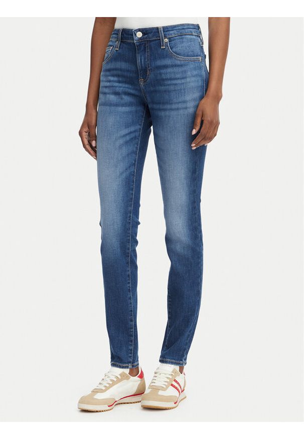 Tommy Jeans Jeansy Sophie DW0DW23101 Granatowy Skinny Fit. Kolor: niebieski