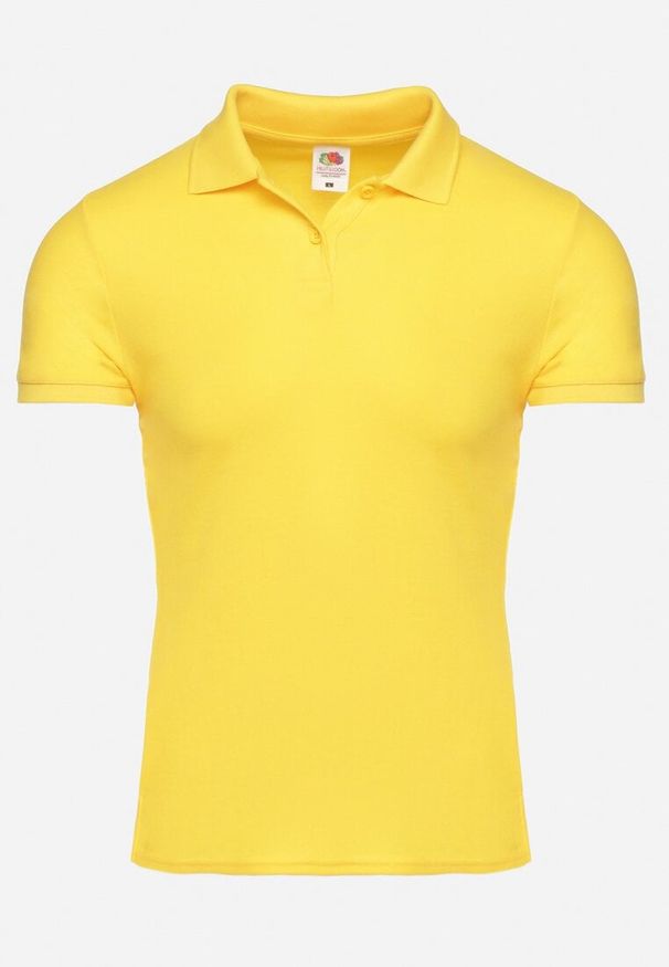 Born2be - Żółty T-shirt Polo z Bawełną Fodelira. Okazja: na co dzień. Typ kołnierza: polo. Kolor: żółty. Materiał: bawełna. Styl: klasyczny, casual, elegancki