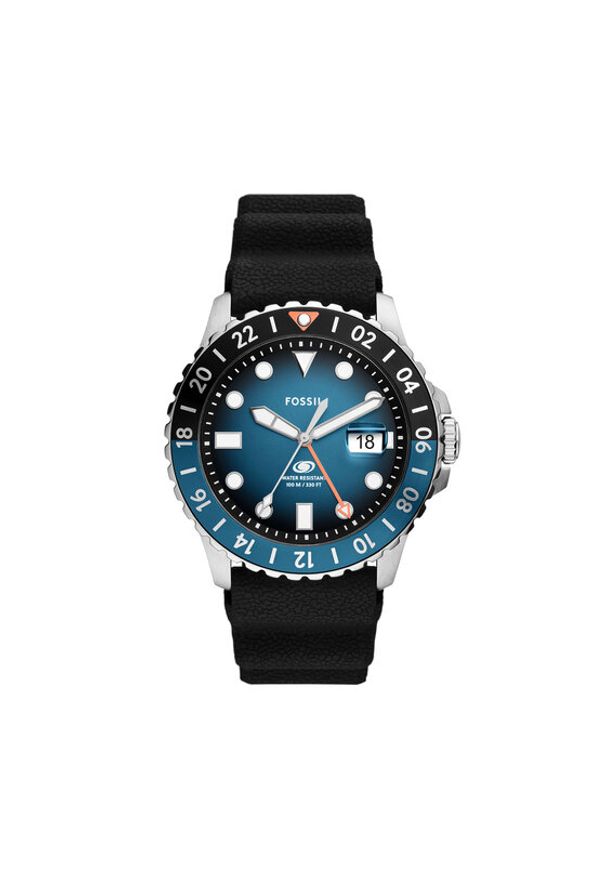 Fossil Zegarek Blue GMT FS6049 Czarny. Kolor: czarny
