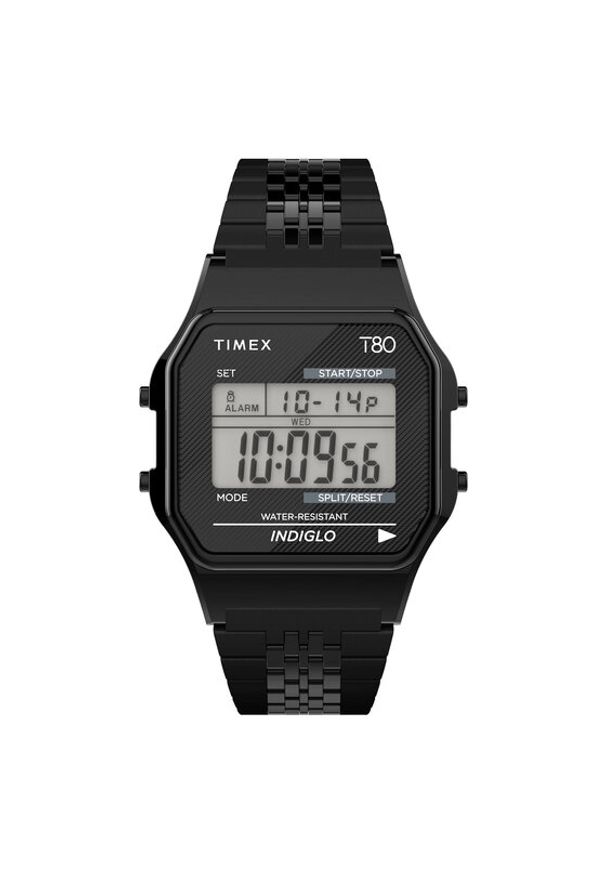Timex Zegarek T80 TW2R79400 Czarny. Kolor: czarny