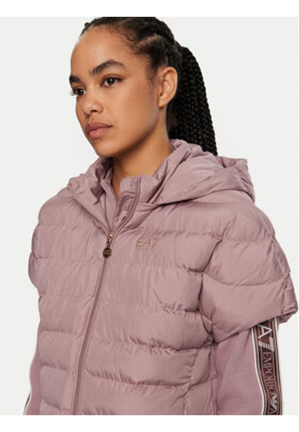 EA7 Emporio Armani Bezrękawnik 6DTB03 TNF8Z 1341 Różowy Regular Fit. Kolor: różowy. Materiał: syntetyk. Długość rękawa: bez rękawów