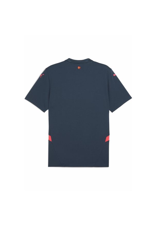 Puma - Męska koszulka wyjazdowa Malmö FF PUMA Dark Night Fire Orchid Blue Red. Kolor: czerwony, wielokolorowy, niebieski