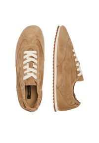 Gino Rossi - GINO ROSSI Sneakersy C-GR025 Beżowy. Kolor: beżowy. Materiał: zamsz, skóra #8