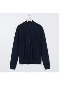 Sinsay - Rozpinany sweter - Granatowy. Kolor: niebieski #1